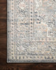 Loloi Lucia LUC-01 Grey/Sunset Area Rug Corner Image
