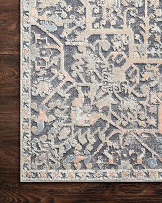Loloi Lucia LUC-02 Charcoal/Multi Area Rug Corner Image