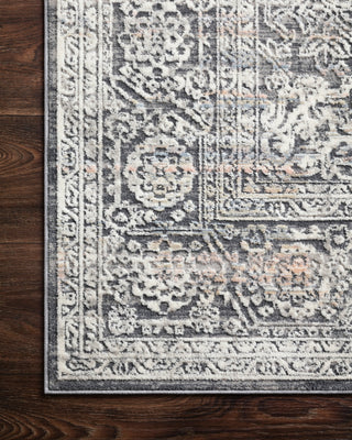 Loloi Lucia LUC-03 Steel/Ivory Area Rug Corner Image