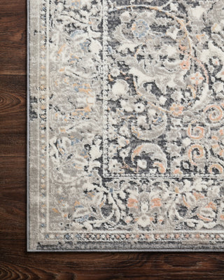 Loloi Lucia LUC-04 Grey/Mist Area Rug Corner Image