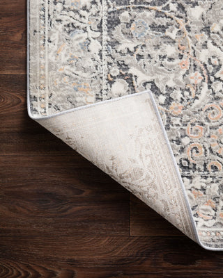 Loloi II Lucia LUC-04 Grey/Mist Area Rug Corner Image