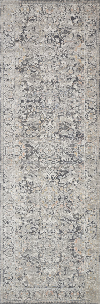 Loloi II Lucia LUC-04 Grey/Mist Area Rug Lifestyle Image Feature