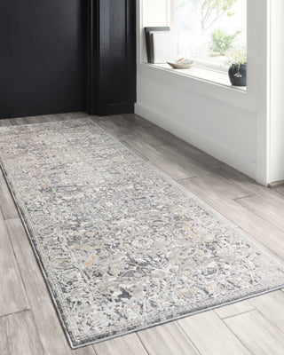 Loloi II Lucia LUC-04 Grey/Mist Area Rug Lifestyle Image Feature