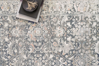 Loloi II Lucia LUC-04 Grey/Mist Area Rug Lifestyle Image Feature