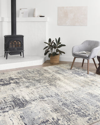 Loloi II Lucia LUC-06 Granite Area Rug Lifestyle Image Feature