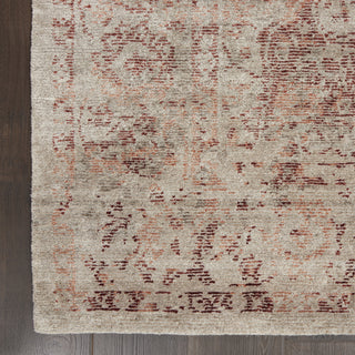 Nourison Lucent LCN07 Silver Red Area Rug by Home Corner Image