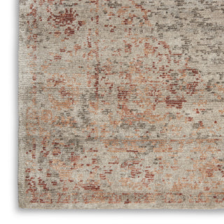 Nourison Lucent LCN07 Silver Red Area Rug by Home Texture Image