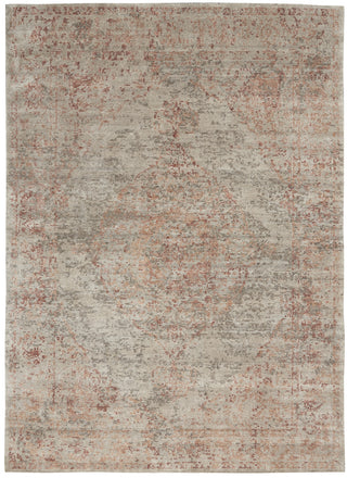 Nourison Lucent LCN07 Silver Red Area Rug by Home Main Image