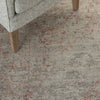 Nourison Lucent LCN07 Silver Red Area Rug by Home Room Image Feature