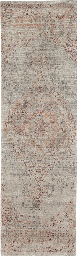 Nourison Lucent LCN07 Silver Red Area Rug by Home Main Image