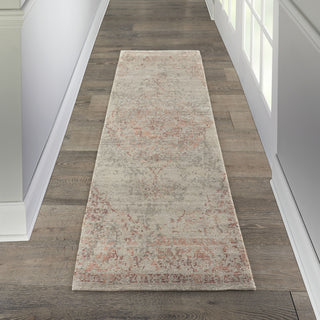 Nourison Lucent LCN07 Silver Red Area Rug by Home Room Image Feature
