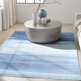 Calvin Klein Ck031 Launder LDR01 Aqua Area Rug Corner Image