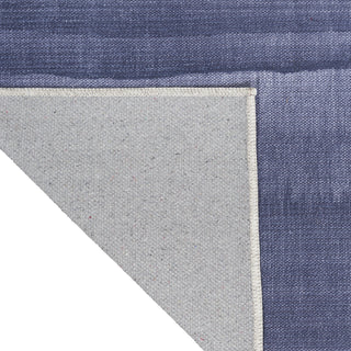 Calvin Klein Ck031 Launder LDR01 Grey Blue Area Rug Corner Image