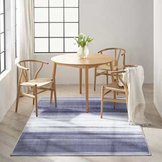 Calvin Klein Ck031 Launder LDR01 Grey Blue Area Rug Room Image Feature