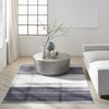 Calvin Klein Ck031 Launder LDR01 Ivory Black Area Rug Room Image Feature