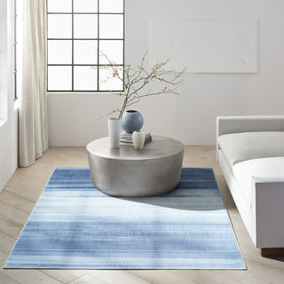 Calvin Klein Ck031 Launder LDR01 Aqua Area Rug Room Image Feature