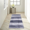 Calvin Klein Ck031 Launder LDR01 Grey Blue Area Rug Corner Image