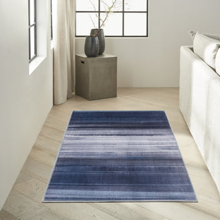 Calvin Klein Ck031 Launder LDR01 Navy Area Rug Corner Image