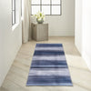 Calvin Klein Ck031 Launder LDR01 Navy Area Rug Corner Image