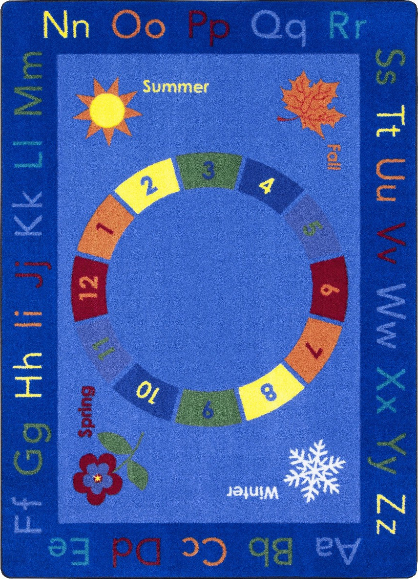 Joy Carpets Kid Essentials Learn Through the Seasons Multi Area Rug