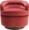 Surya Leigh LEG-001 Burnt Orange / Dark Brown Furniture Angle
