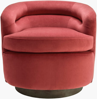 Surya Leigh LEG-001 Burnt Orange / Dark Brown Furniture Angle