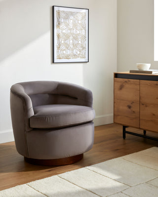 Surya Leigh LEG-003 Gray / Dark Brown Furniture Style Shot