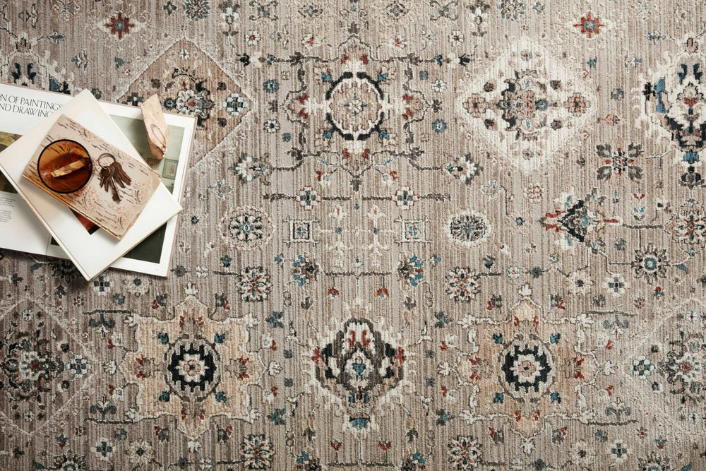 Loloi Leigh LEI-02 Dove / Multi Area Rug Lifestyle Image Feature