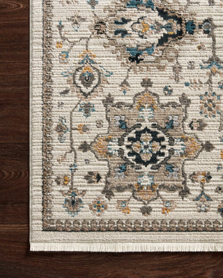 Loloi Leigh LEI-02 Ivory / Taupe Area Rug Corner Image