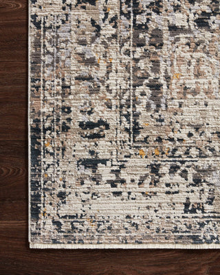 Loloi Leigh LEI-03 Charcoal / Taupe Area Rug Corner Image