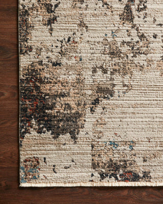 Loloi Leigh LEI-05 Ivory / Charcoal Area Rug Corner Image