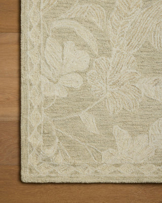 Loloi Lenore LNO-01 Sage / Natural Area Rug Corner Image