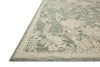 Loloi Lenore LNO-02 Lagoon / Wheat Area Rug Corner Image