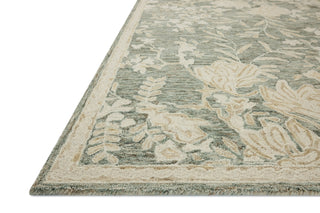 Loloi Lenore LNO-02 Lagoon / Wheat Area Rug Corner Image