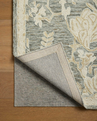 Loloi Lenore LNO-02 Lagoon / Wheat Area Rug Backing Image