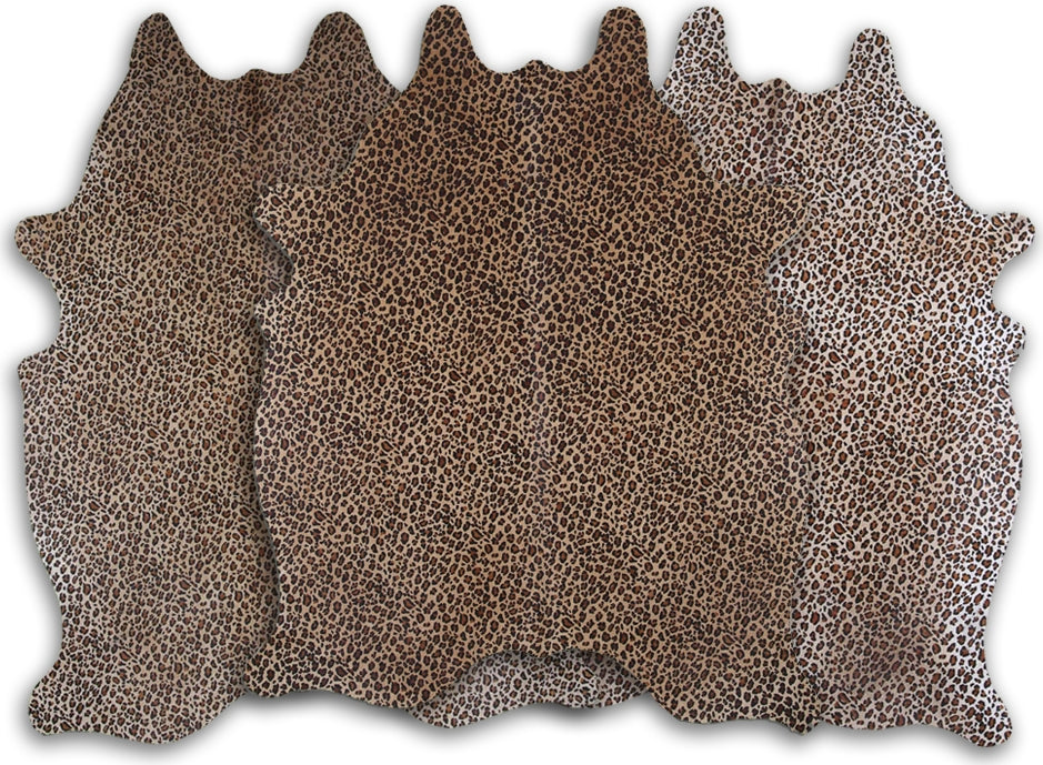 Dekoland Printed Cowhides Leopard Area Rug