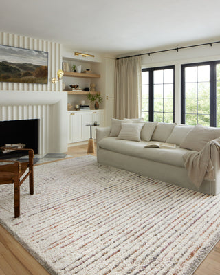 Loloi Levitt Shag LEV-01 Ivory/Multi Area Rug Lifestyle Image Feature