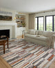 Loloi Levitt Shag LEV-03 Ivory/Sunset Area Rug Lifestyle Image Feature