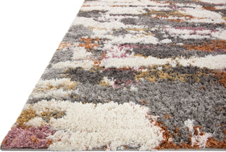 Loloi Levitt Shag LEV-04 Grey/Multi Area Rug Corner Image