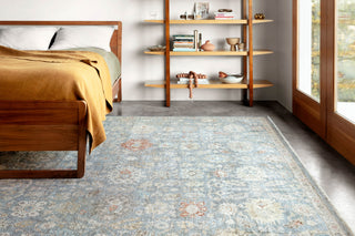Loloi Legacy LZ-10 Blue/Multi Area Rug Lifestyle Image Feature