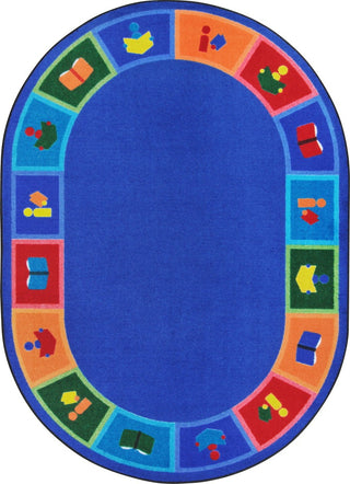 Joy Carpets Kid Essentials Library Blocks Multi Area Rug