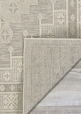 Couristan Liguria Sarzana Dove Grey Area Rug Backing Image