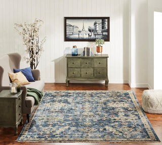 Ancient Boundaries Lily LIL-09 Vintage Denim Area Rug Lifestyle Image