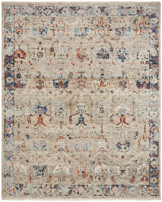 Ancient Boundaries Lily LIL-11 Vintage Tan/Blues Area Rug Main Image