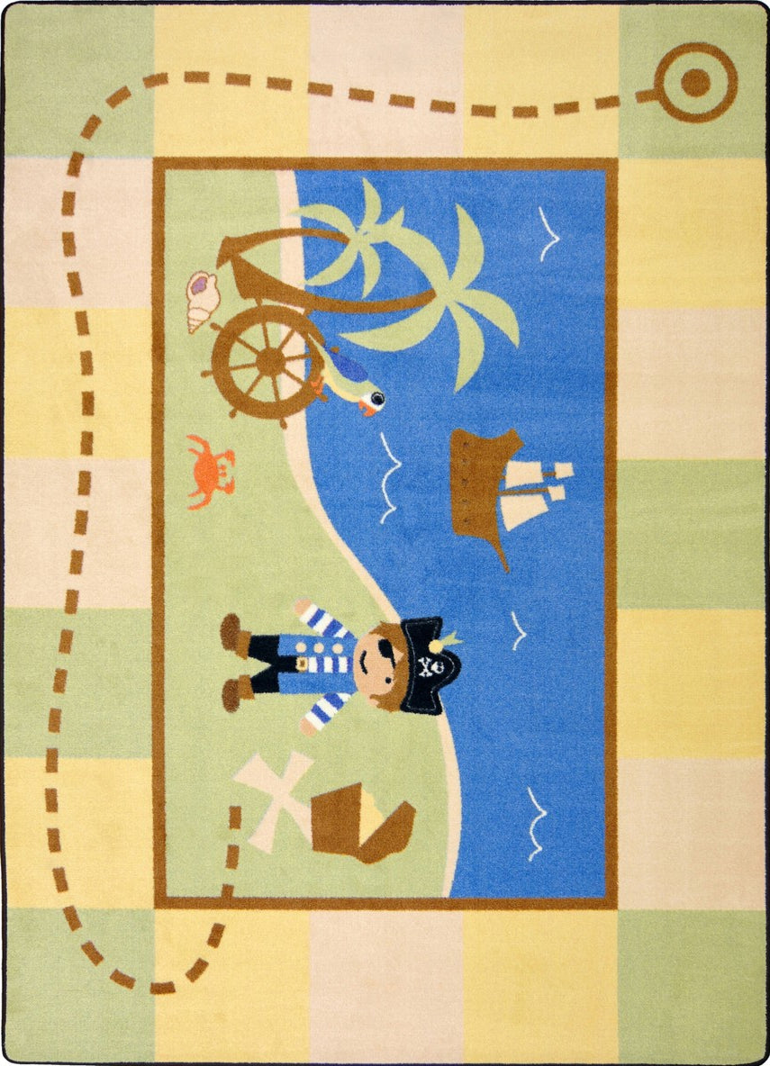 Joy Carpets Kid Essentials Lil' Pirate Multi Area Rug