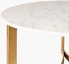 Surya Lismore LIS-001 White / Gold Furniture Corner Shot