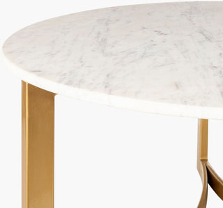 Surya Lismore LIS-001 White / Gold Furniture Corner Shot