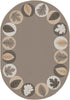 Joy Carpets Kid Essentials Lively Leaves Neutral Area Rug