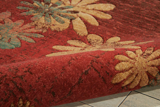 Nourison Radiant Impression LK07 Flame Area Rug Corner Image