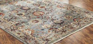 Ancient Boundaries Lily LIL-07 Pale Blues/Multi Area Rug Close Up Image